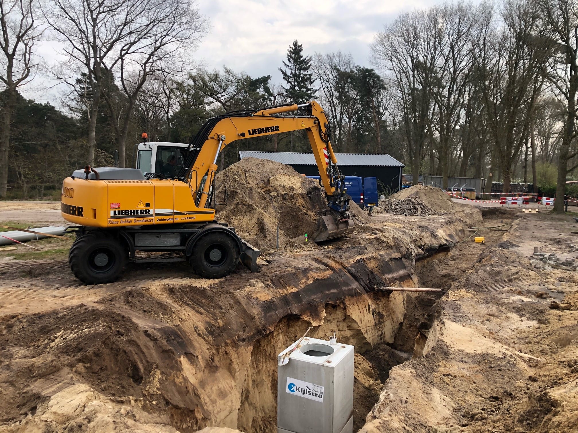 Riolering paviljoen vakantiepark Westerbergen Echten