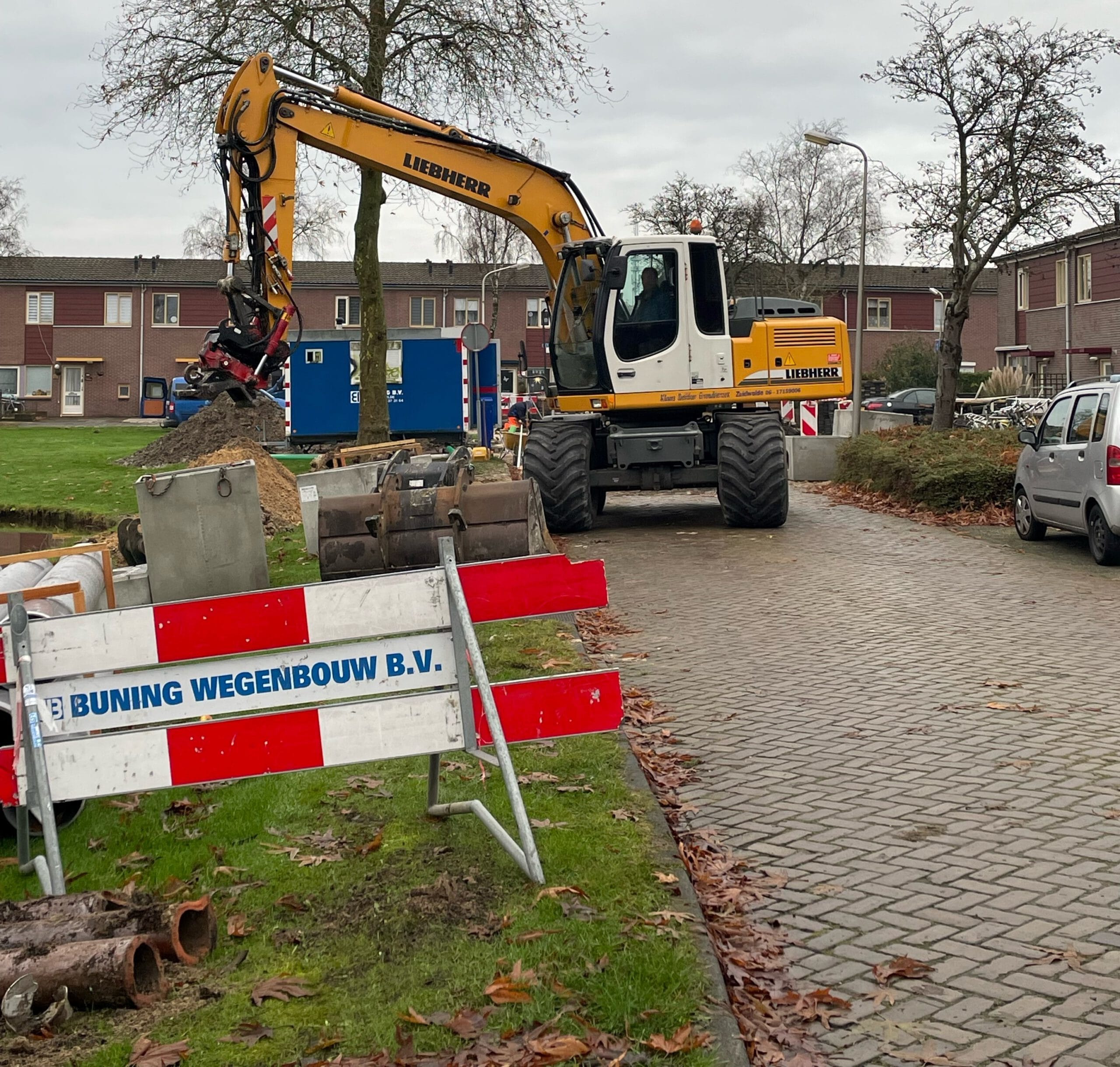 Rioleringswerkzaamheden Piet Heinstraat Hoogeveen