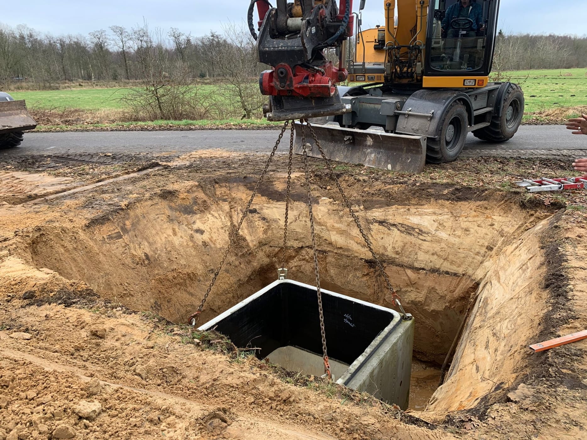 Aanleg persriool Gijsselte